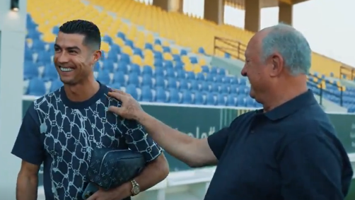 Cristiano Ronaldo e Felipão se encontraram na Arábia Saudita