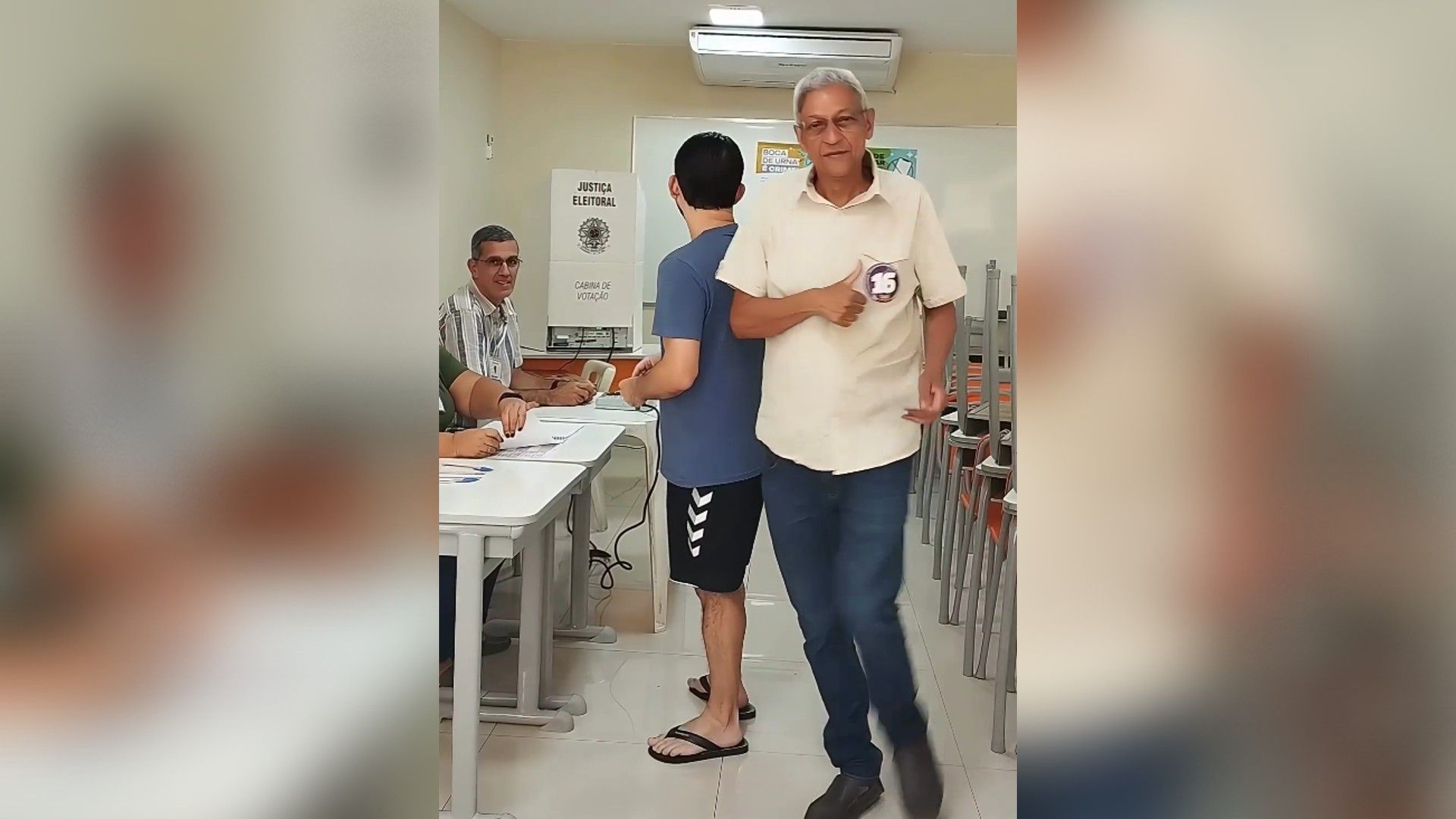 Cyro Garcia (PSTU) vota nas eleições municipais do Rio de Janeiro (RJ). • Reprodução