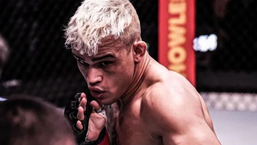 Daniel "Willycat" Santos em luta do UFC