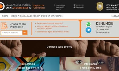 Delegacia de Polícia Online da Diversidade é inaugurada no RS