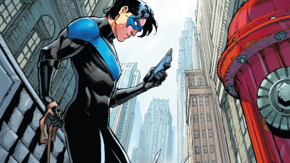 Dick Grayson nas páginas dos quadrinhos da DC
