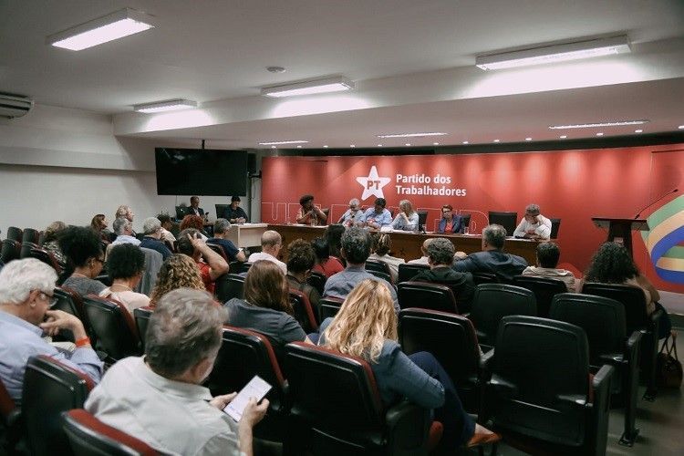 Reunião do Diretório Nacional do PT, em Brasília