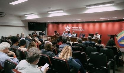 Reunião do Diretório Nacional do PT, em Brasília