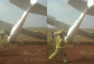 Avião monomotor tomba após ser atingido por rajada de vento no Paraná