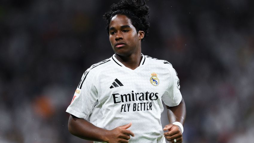 Endrick em ação pelo Real Madrid • David Ramos/Getty Images