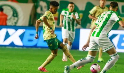 Estevão no duelo entre Palmeiras e Juventude