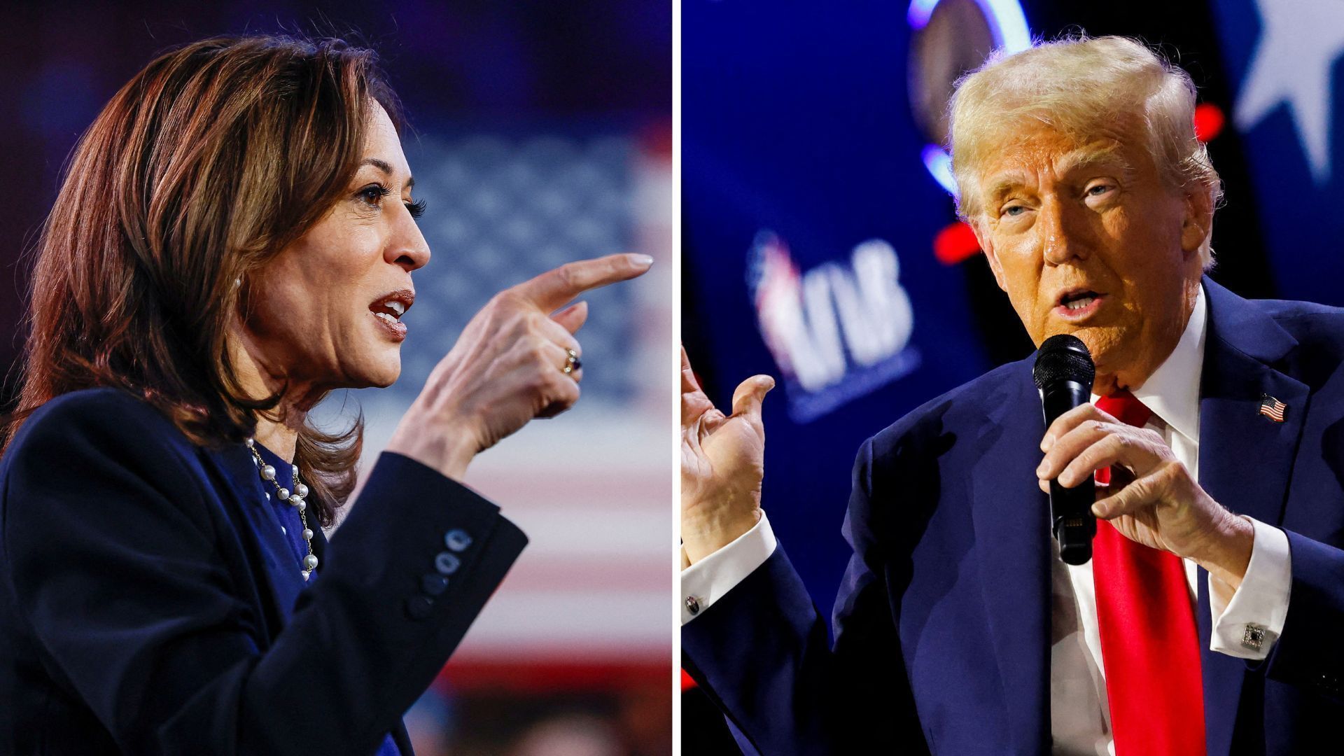 Kamala e Trump