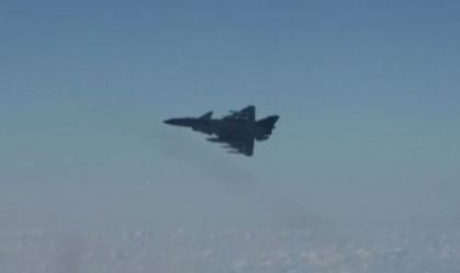 Caça durante exercício militar da China ao redor de Taiwan
