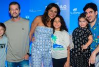 Famosos levam os filhos para pré-estreia de filme no Rio; conheça
