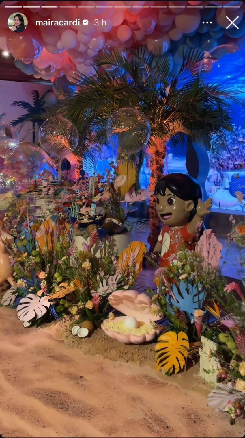 Decoração da festa de Sophia • Instagram/Maíra Cardi