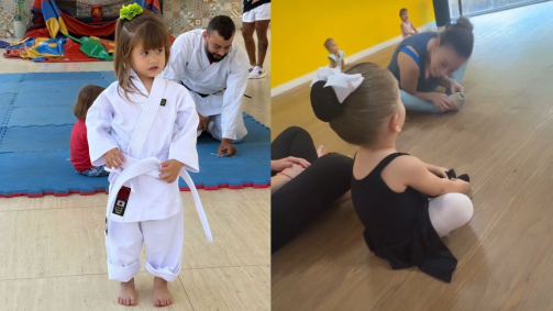 Filhas de Virginia fazem aula de karatê e balé no mesmo dia; veja | CNN  Brasil