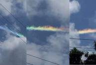 "Arco-íris de fogo" chama atenção no céu do Piauí; entenda o fenômeno