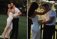 Ed Westwick, de "Gossip Girl", mostra esposa grávida em novas fotos