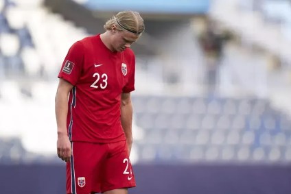 Haaland, jogador da Seleção da Noruega