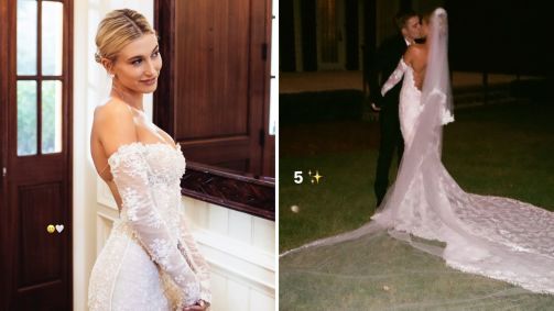 Hailey Bieber mostra fotos de casamento com Justin Bieber