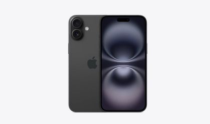 A imagem apresenta uma fotografia do iPhone 16 Plus.