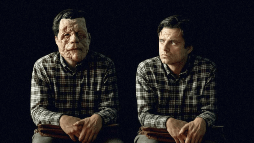 Adam Pearson e Sebastian Stan estrelam a dramédia que será lançada na Mostra de Cinema de São Paulo 2024 • Reprodução