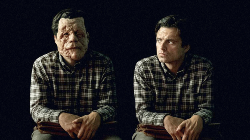 Adam Pearson e Sebastian Stan estrelam a dramédia que será lançada na Mostra de Cinema de São Paulo 2024 • Reprodução
