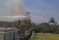 Incêndio volta a atingir área próxima ao Aeroporto de Brasília