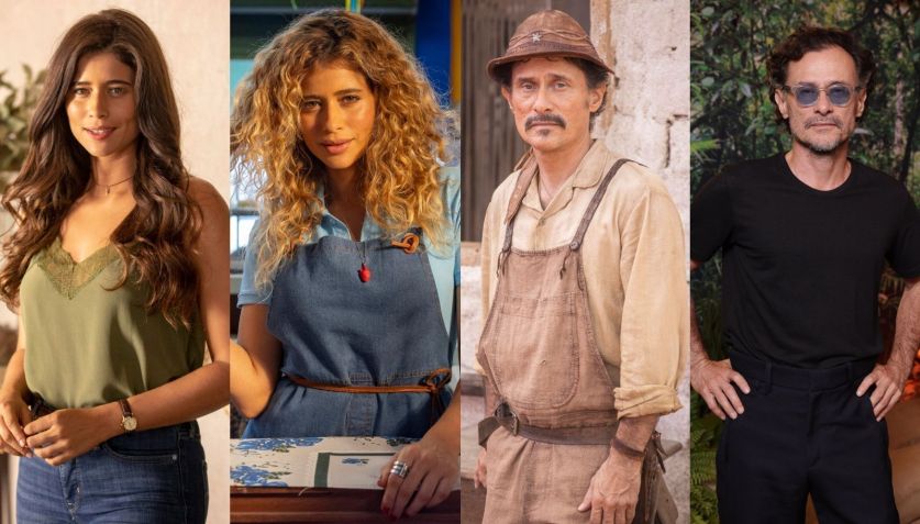 Após "Mar do Sertão", Isadora Cruz e Enrique Díaz se reencontram em "Volta Por Cima". • Globo/João Cotta l Globo/ Fábio Rocha l Globo/João Cotta l Globo/Fabio Rocha