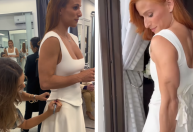 Jade Barbosa mostra detalhes da confecção de seu vestido de noiva