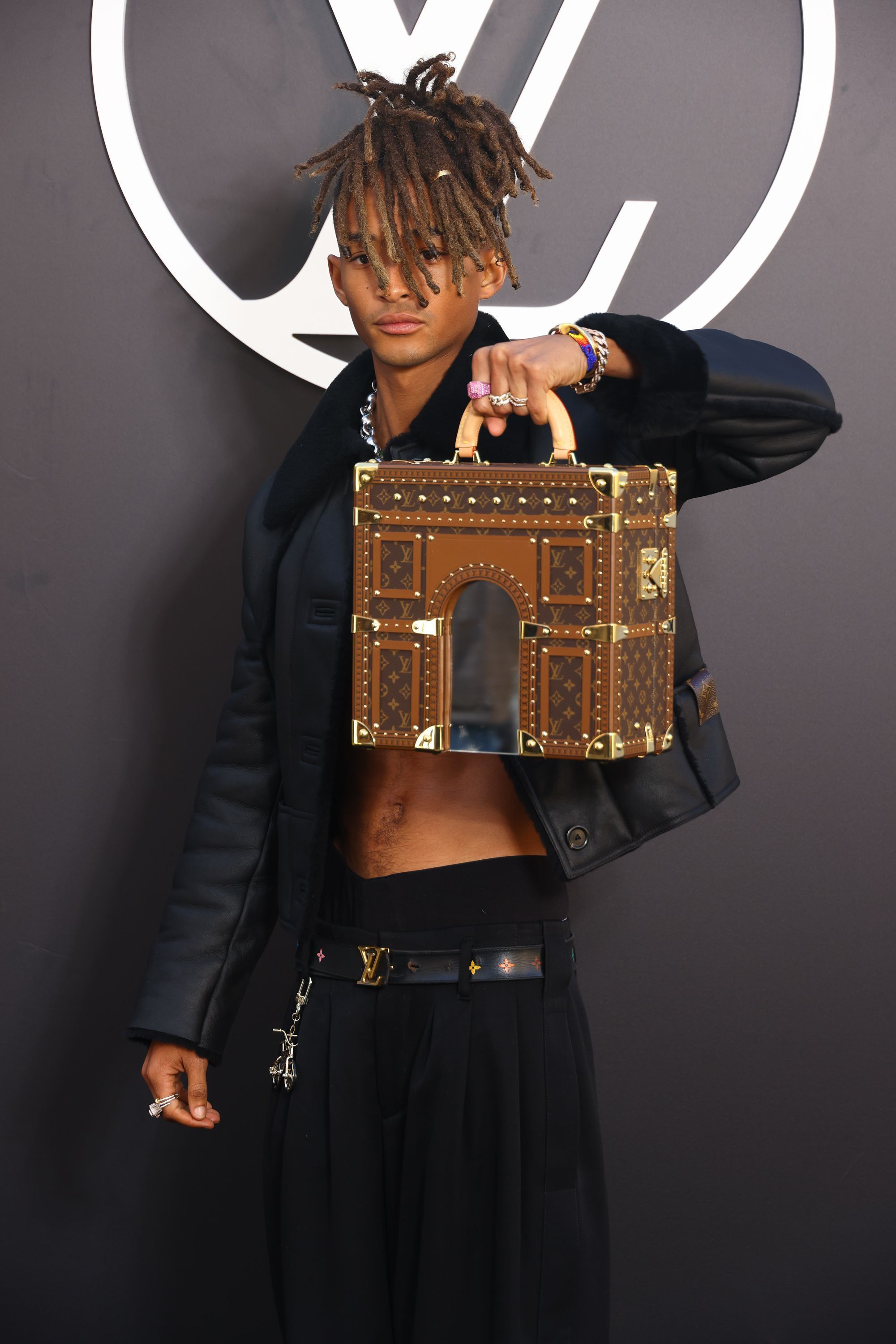 Jaden Smith no desfile da Louis Vuitton na Semana de Moda de Paris • Marc Piasecki/WireImage