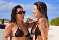 Lauana Prado e namorada, Tati Dias, curtem férias no Caribe; veja fotos