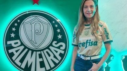 Leila Pereira, presidente do Palmeiras