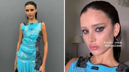 Lívia Nunes prestigia desfile da Balenciaga em Paris