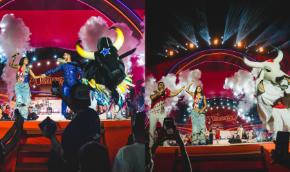 Ludmilla: Caprichoso e Garantido surgem no palco do Numanice em Manaus