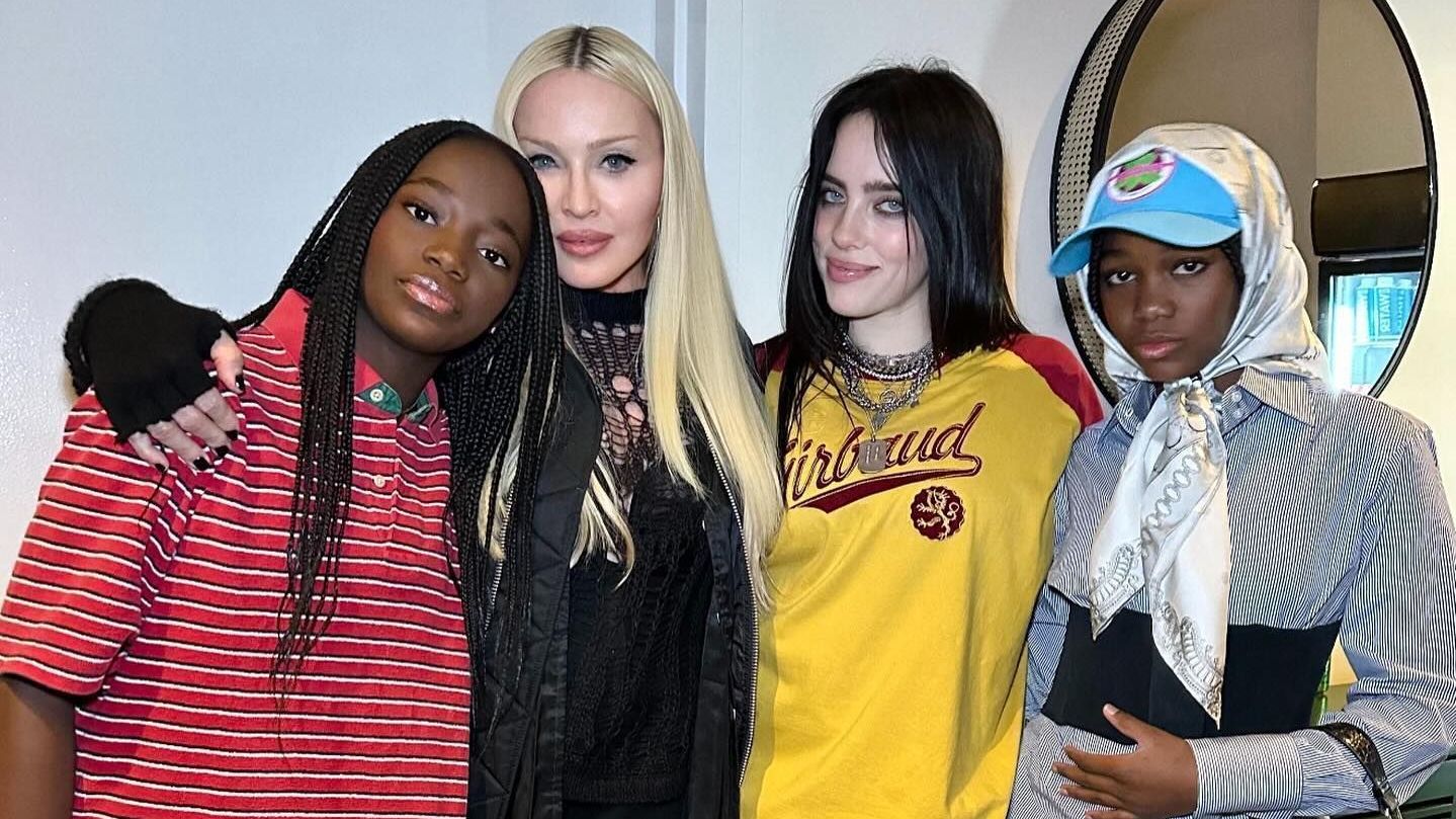 Madonna leva filhas em show de Billie Eilish