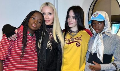 Madonna e as filhas tietam Billie Eilish em show; veja fotos