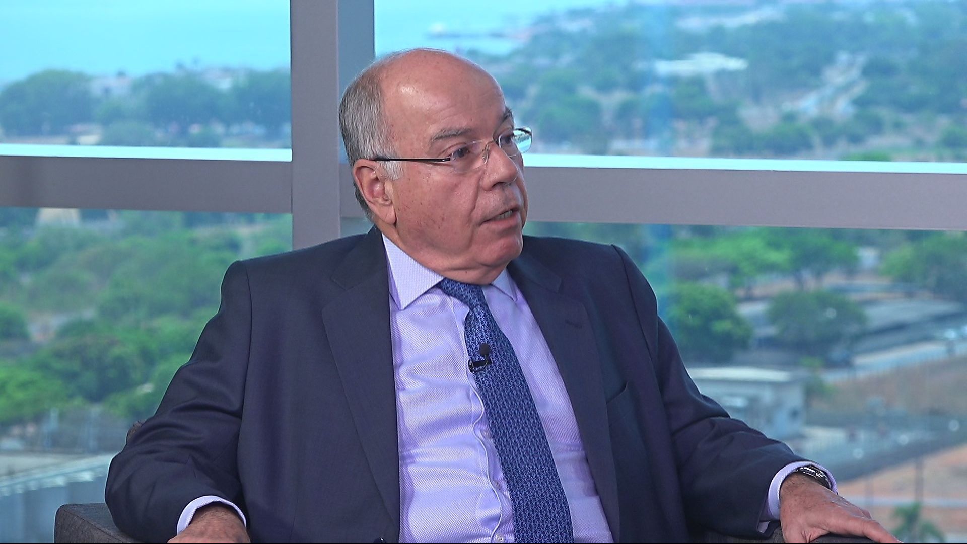 Mauro Vieira, ministro das Relações Exteriores, durante participação no CNN Entrevistas