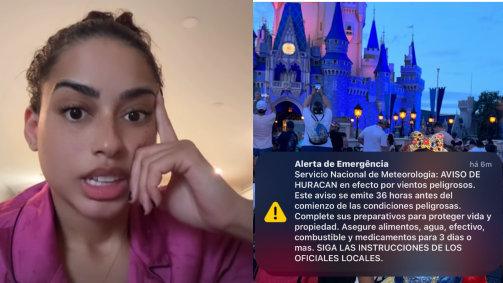 MC Loma contou que recebeu uma notificação de que ventos fortes estão se aproximando de sua localidade