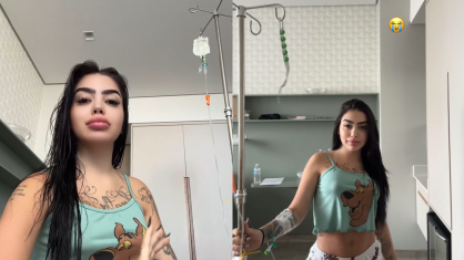 MC Mirella foi internada na segunda-feira com um diagnóstico de gastroenterite