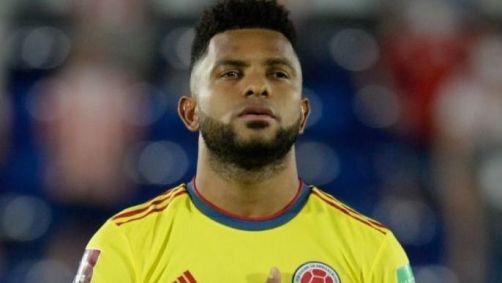 Miguel Borja pela seleção da Colômbia