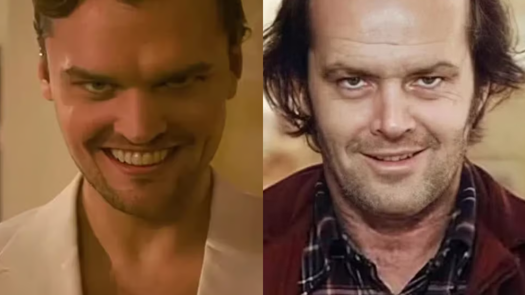 Ray Nicholson em "Sorria 2" e seu pai, Jack, em "O Iluminado"