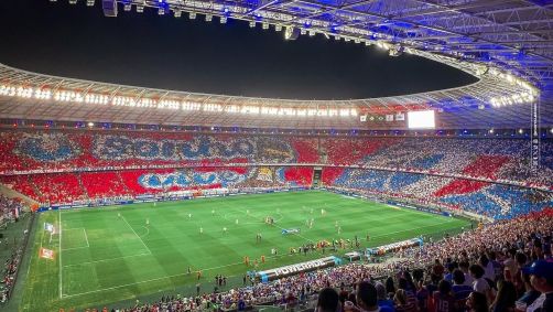 Mosaico do Fortaleza para o jogo contra o Rosario Central, em agosto deste ano, pelas oitavas de final da Copa Sul-Americana