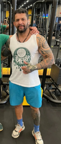 Neilo Ferreira e Silva, lutador e torcedor do Palmeiras • Reprodução/Redes Sociais