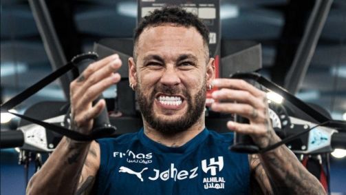Neymar realiza atividade na academia do Al-Hilal
