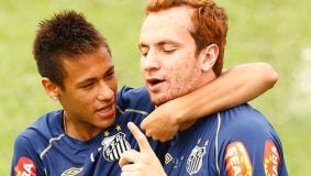 Neymar e Zé Love quando atuaram juntos pelo santos