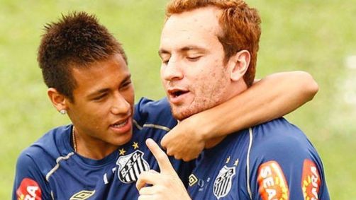 Neymar e Zé Love quando atuaram juntos pelo santos