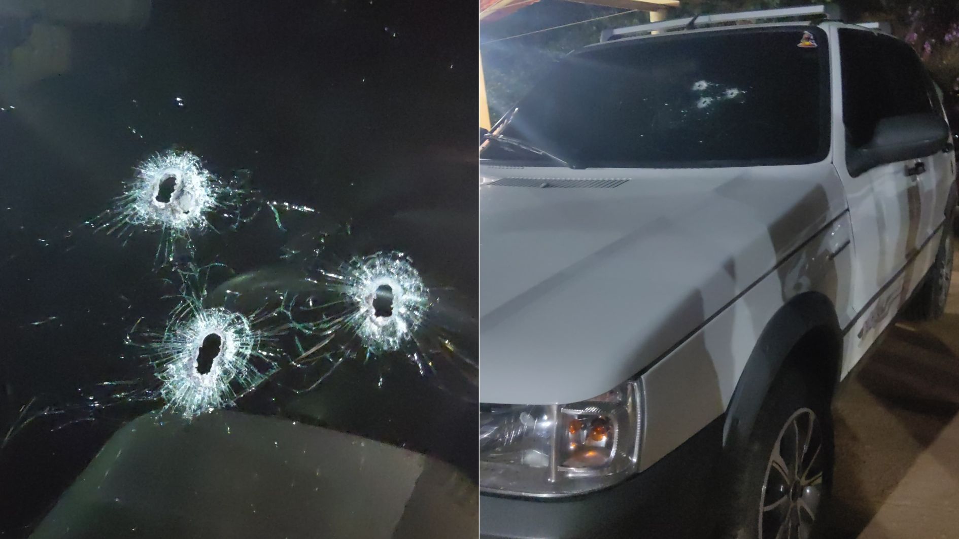 Disparos no carro de Luciano Pimenta