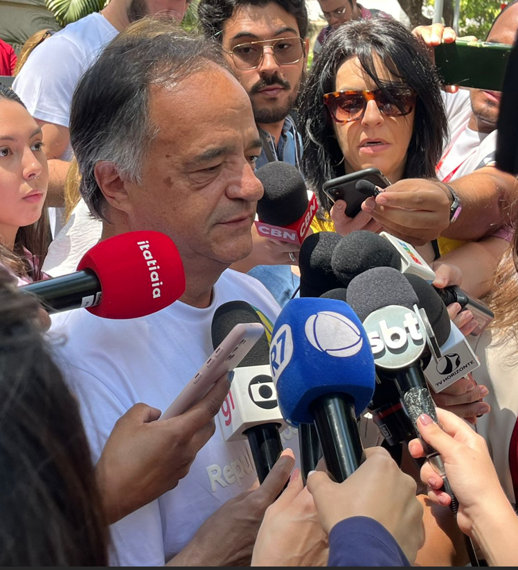 Mauro Tramonte vota em Belo Horizonte • Reprodução