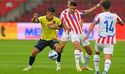 Equador perde chances e fica no empate com o Paraguai pelas Eliminatórias