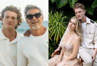 Galã de "Garota do Momento" recebe homenagem de aniversário dos pais