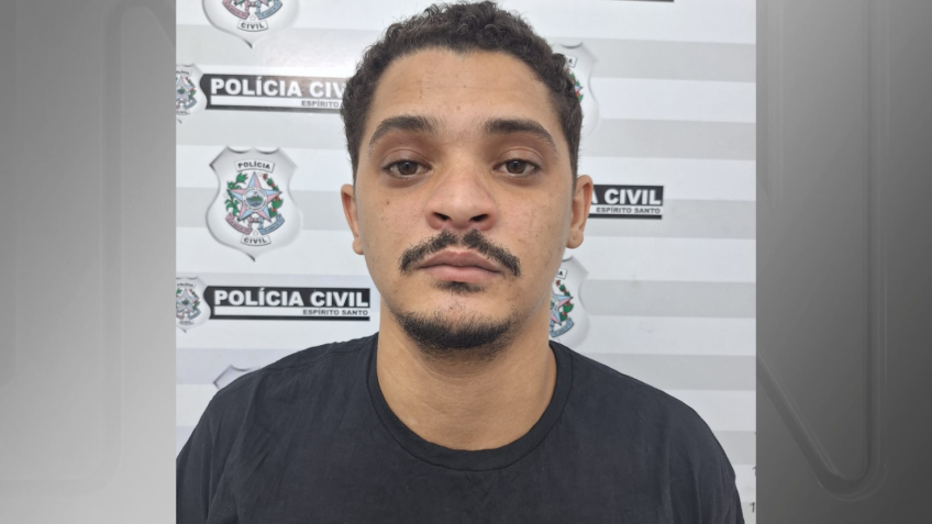 Rhuan Cannygia Chenneman Batista, de 27 anos, conhecido como "Peida Leite" • Divulgação/Policia Civil