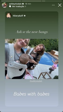 Ashley Tisdale republicou foto ao lado de Hilary Duff • Instagram/Ashley Tisdale