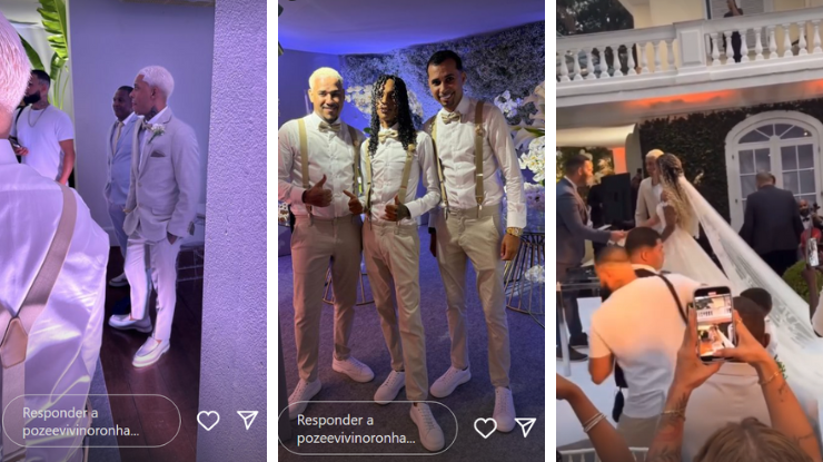 Imagens da cerimônia de união de Poze do Rodo e Vivi Noronha • Instagram/ Poze e Vivi Noronha