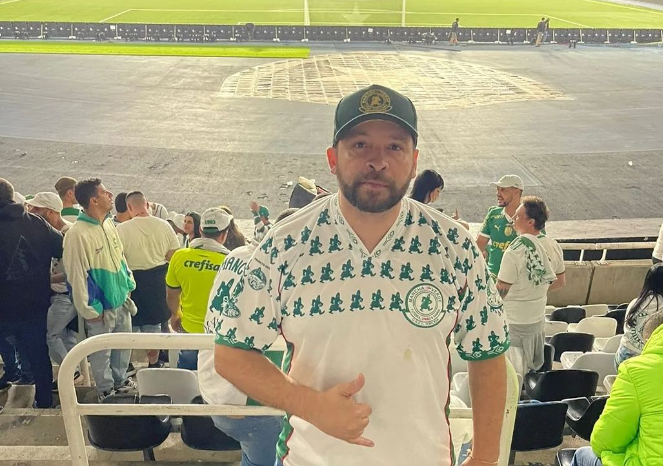 Jorge Luiz Sampaio Santos, presidente da Mancha Verde • Reprodução